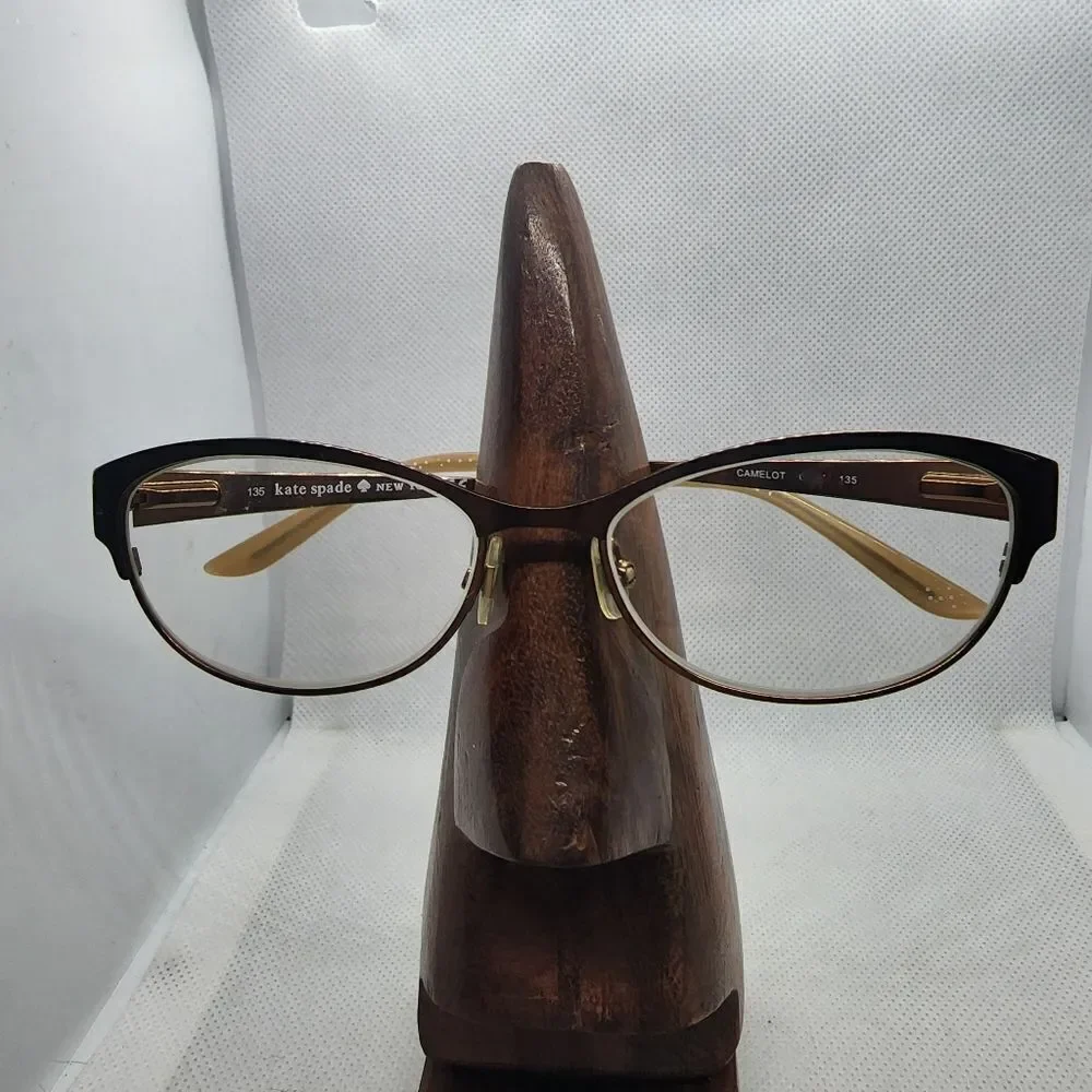 Kate Spade Camelot Tan & Gold Prescription Glasses Frames